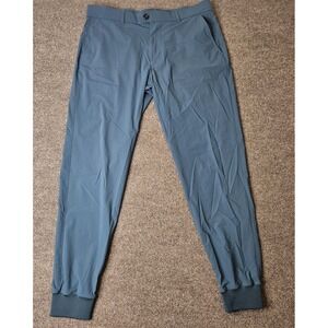 Greyson Men's Montauk Golf Chino Joggers Size 34 Teal Blue